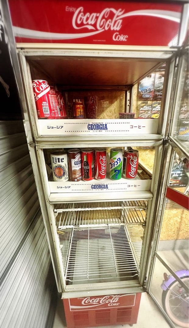 Coca-Cola 冷蔵庫 ディスプレイ アメリカン雑貨 昭和レトロ コカコーラ
