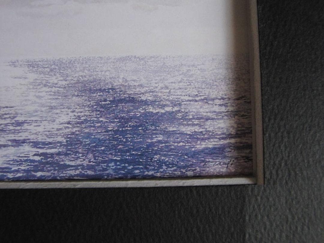 津地威汎、【航跡－雲のゆくえ‐】、希少な額装用画集より、新品額装付、状態良好