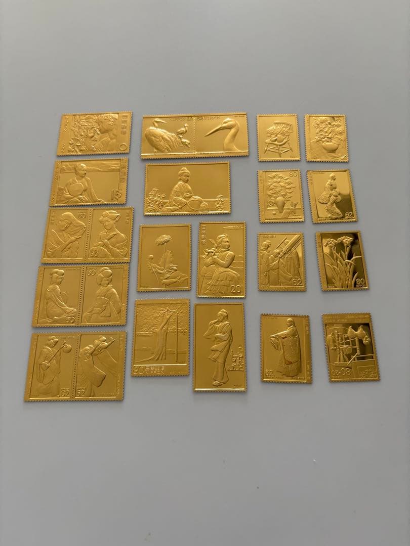 純金 純銀 切手 総重量107g