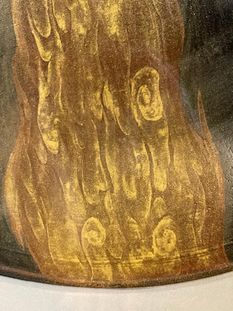 九谷焼 谷敷正人作 陶額雪月花『花』飾絵皿 飾皿 陶板画