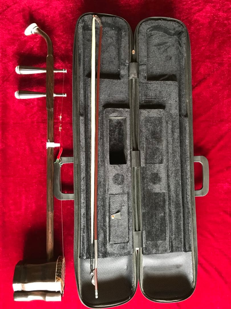 大特価・二胡☆上級黒檀☆古月琴坊・黄建洪製作☆十年保証