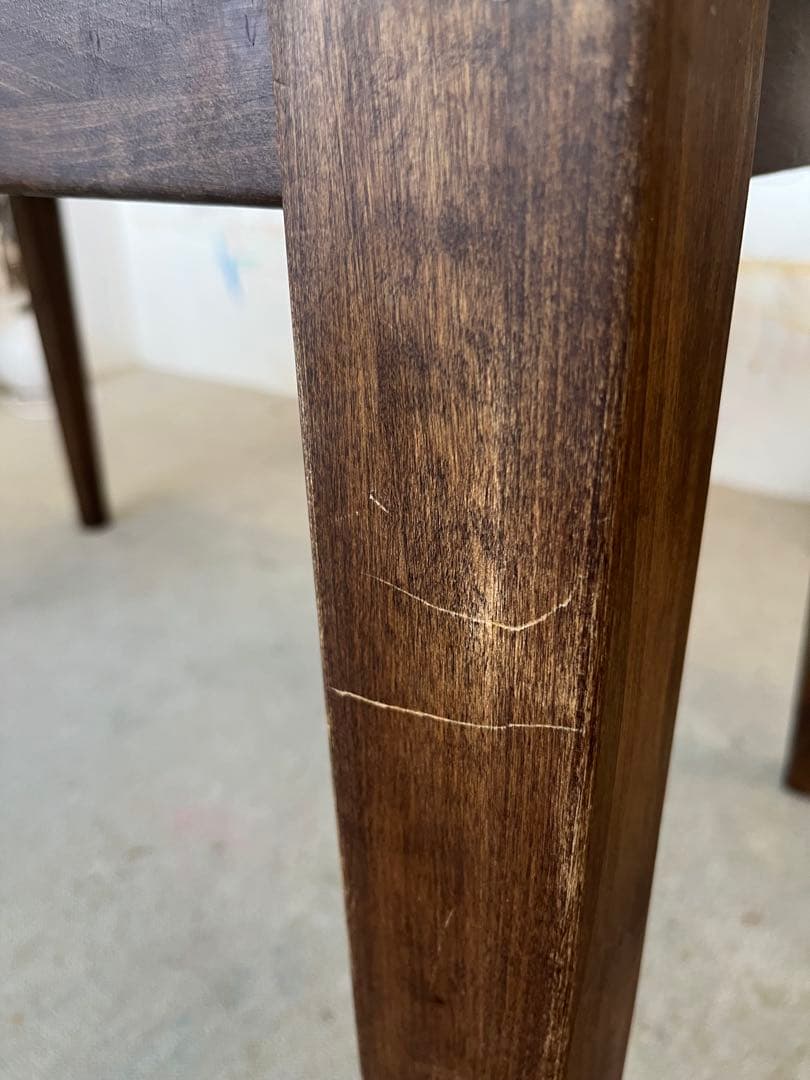 アクタス購入ウォールナットダイニングテーブル１２０センチ引き出し付き