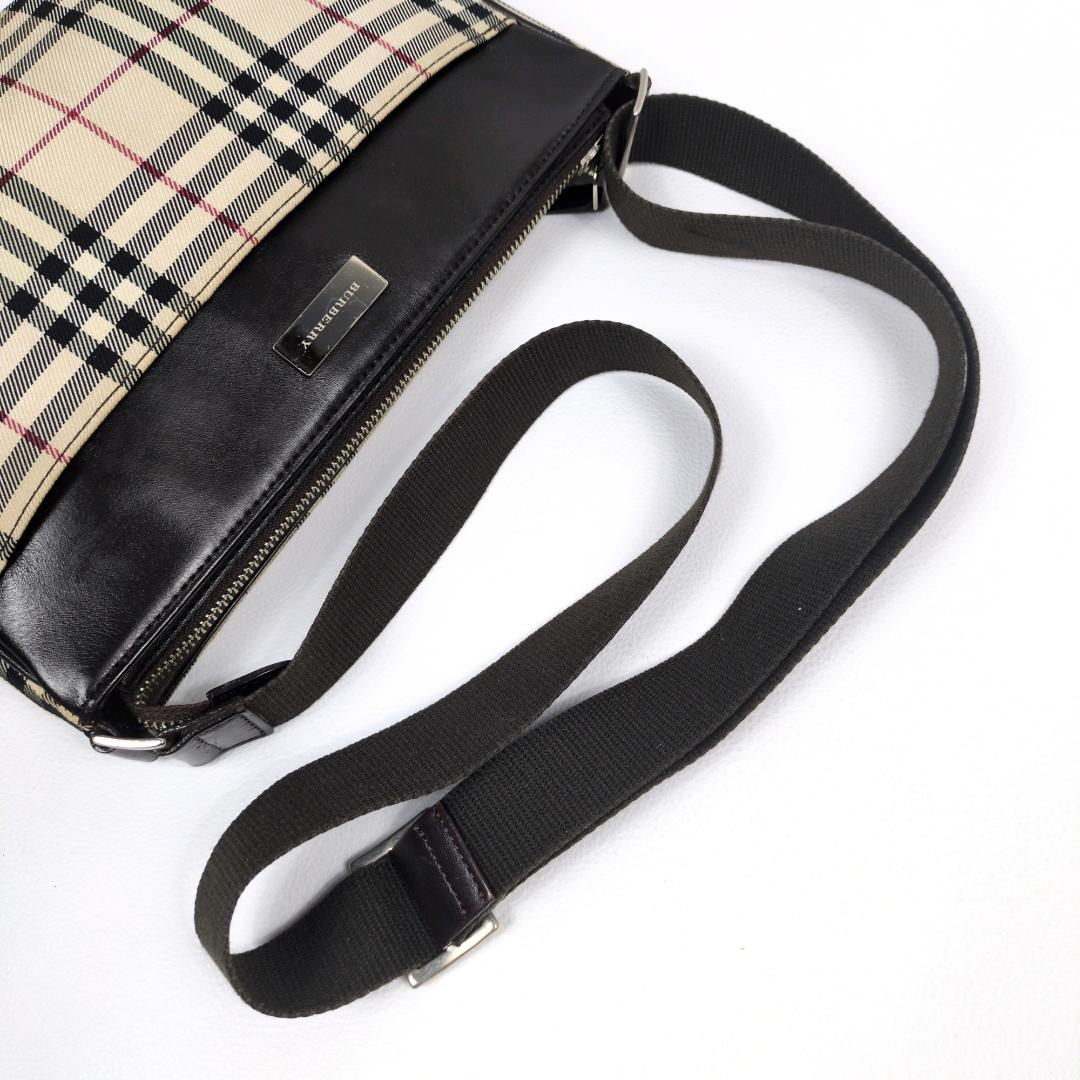 バーバリー ノバチェック ショルダーバッグ ハンドバッグ ブラウン 2way