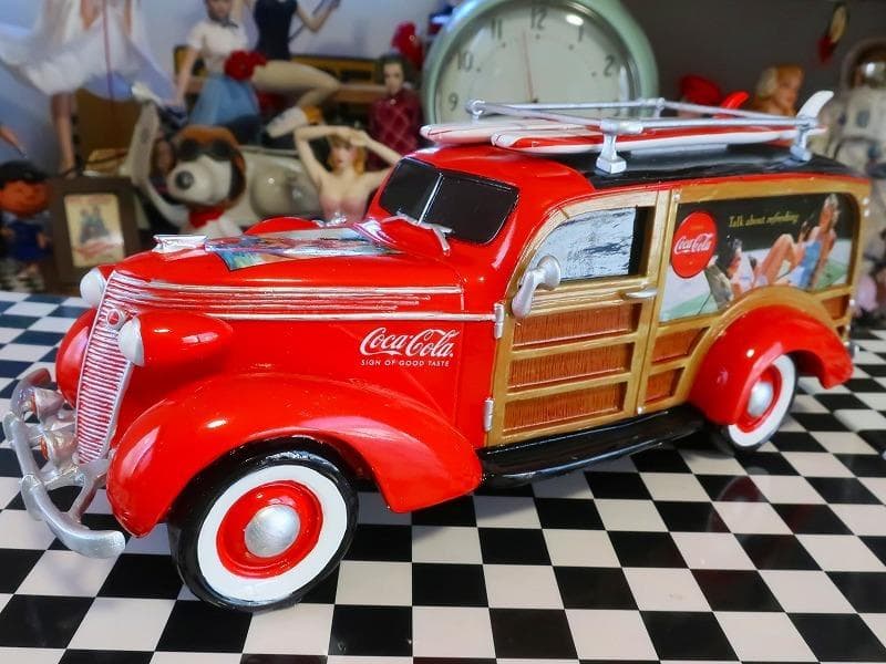 コカコーラ フォード ウッディーワゴン サーフボードx2付 シリアル有