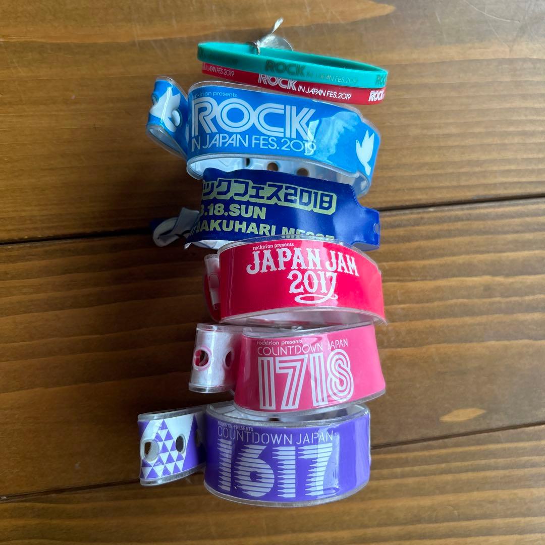 邦ロック Jフェス、ツタロック ビニール製リストバンド まとめ売り
