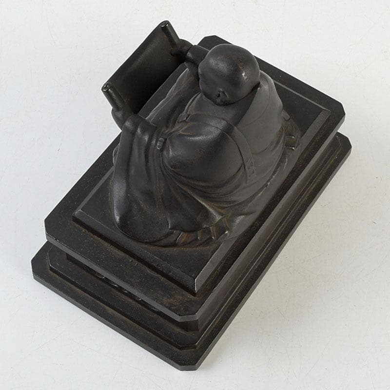 仏教美術 古銅 人物座像 仏像 置物 C 9510