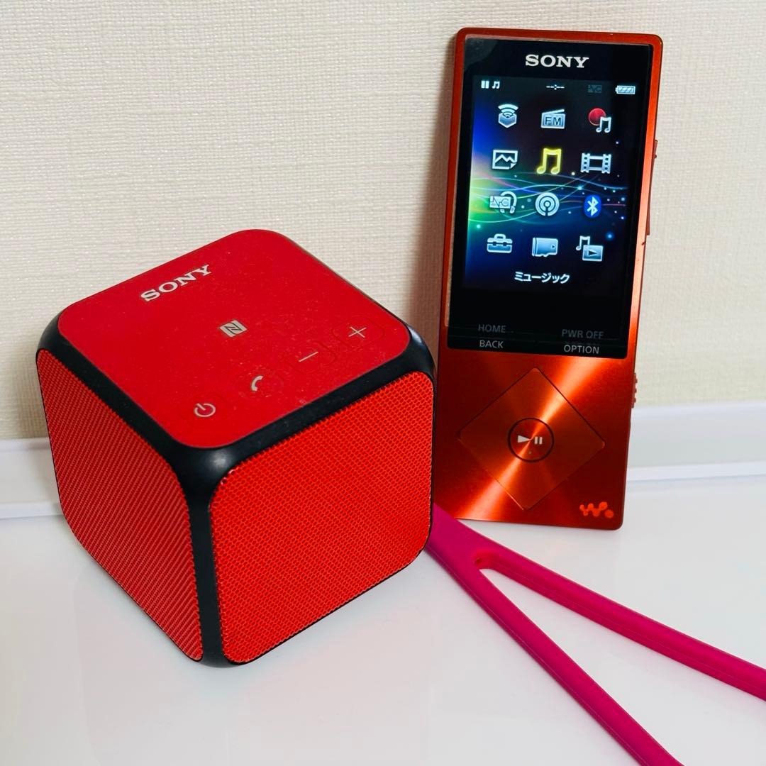 ウォークマン NW-A25 シナバーレッド SONY ワイヤレススピーカー