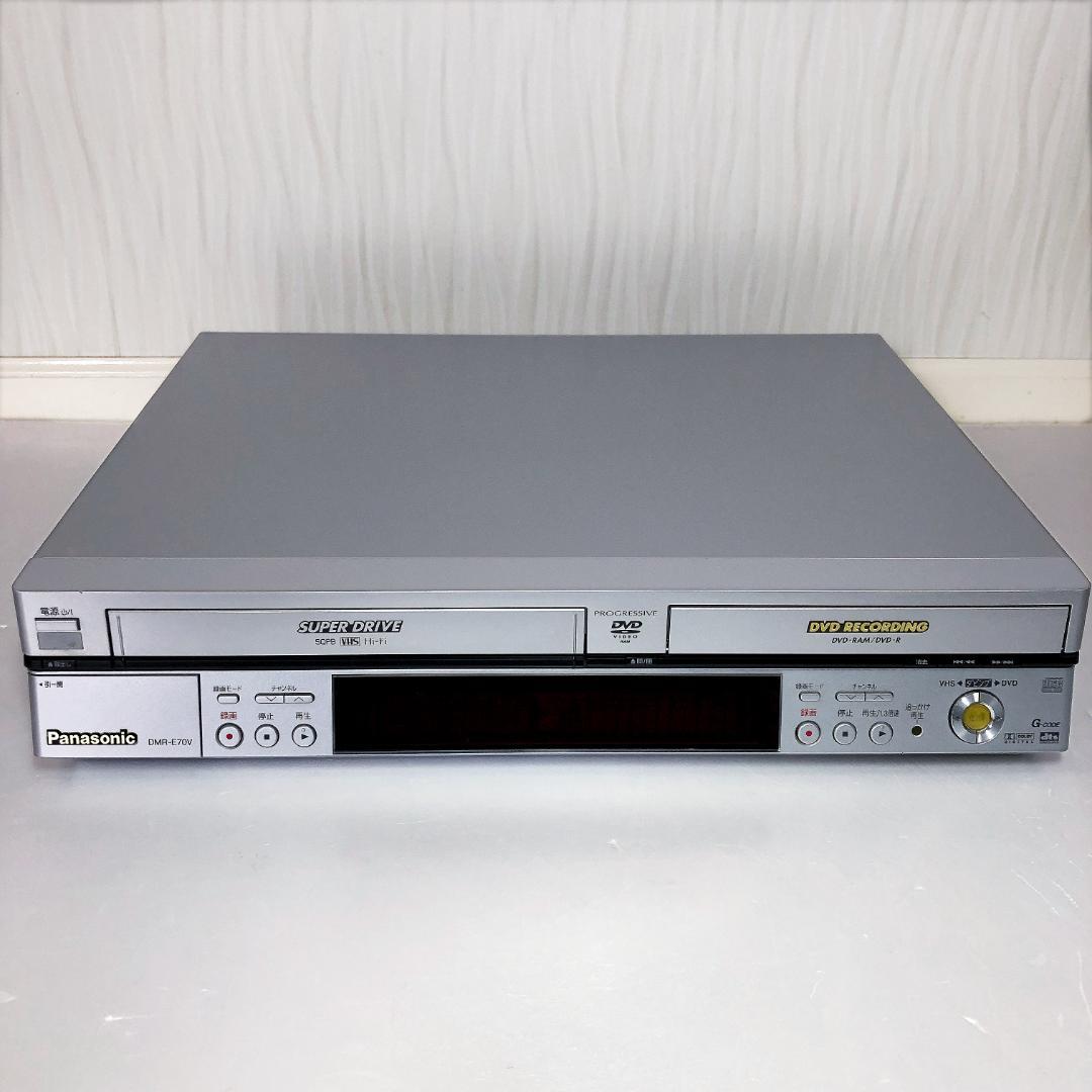 【動作美品】パナソニック VHS DVD 一体型レコーダー DMR-E70V