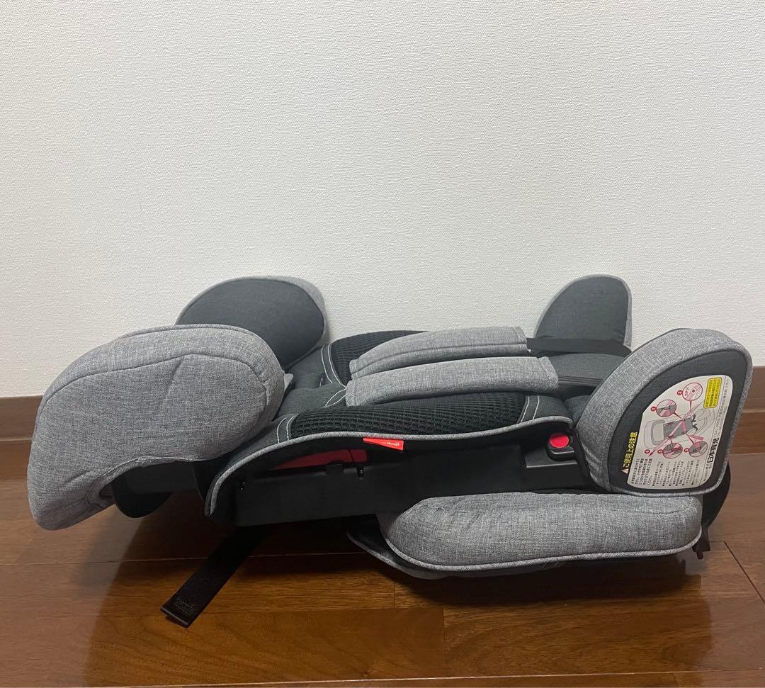 極美品】日本育児 トラベルベスト EVO サンドグレー ジュニアシート