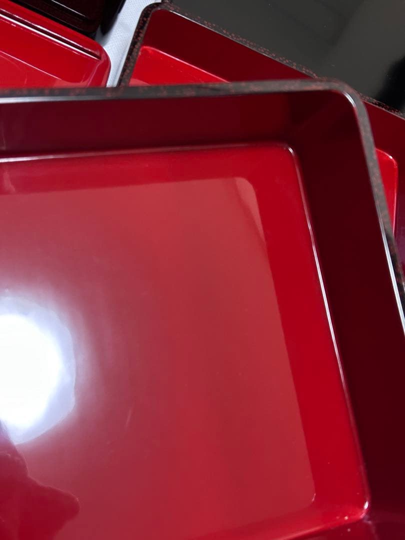 【津軽塗り　七々子塗り　漆器】重箱☀︎弁当☀︎菓子入れ☀︎お盆等10点セット