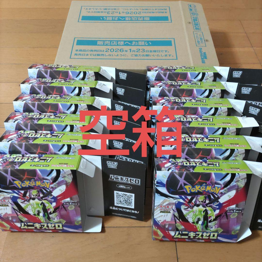 からばこのみ　ムニキスゼロ　空箱　12個　カートン箱付き