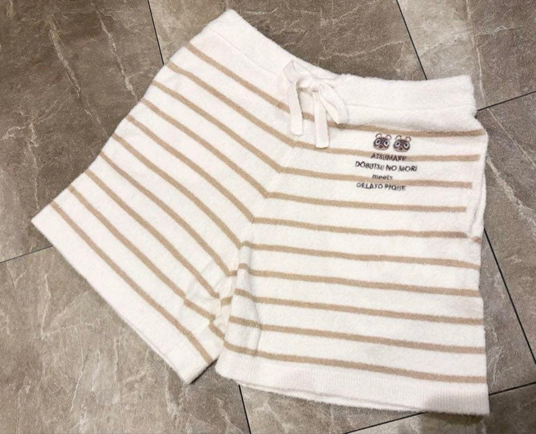 【ジェラートピケ】つぶまめジャガードプルオーバー＆ショートパンツ／２点セット