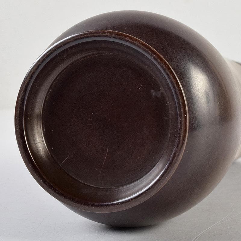 茶道具 釜師 角谷與兵衛造 唐銅柄杓立 共箱 C R9238 - メルカリ