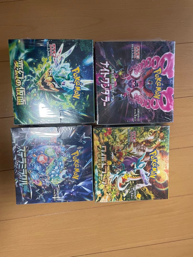 ポケモンカードステラミラクル新品未使用シュリンク付き4ホックスセット