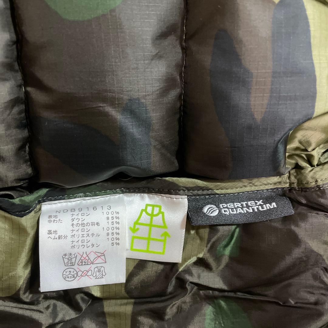 THE NORTH FACE 迷彩フード付きダウンジャケット　90cm