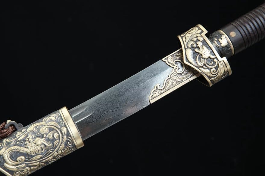 26寸秋水神刀（黒檀タイプ）古兵器 武具　刀装具　日本刀　模造刀 居合刀