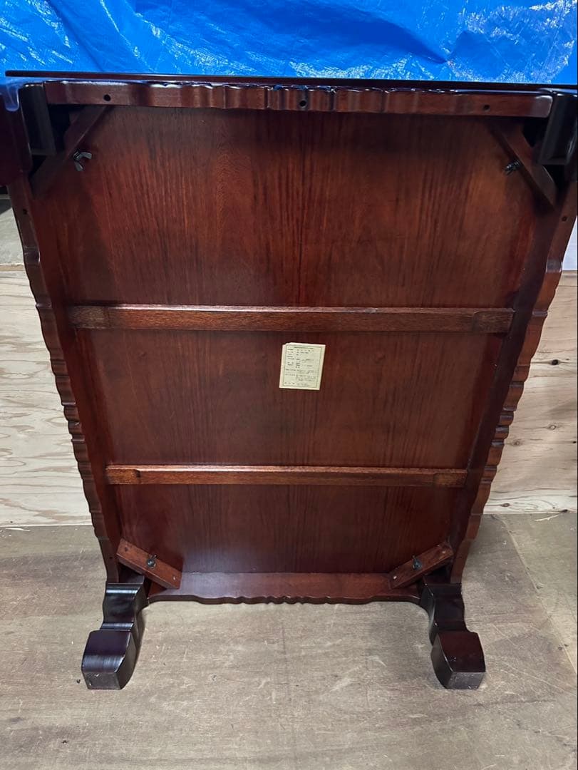 和風 座卓 ローテーブル 120×90cm 彫刻脚 漆風ブラウンの通販はau PAY