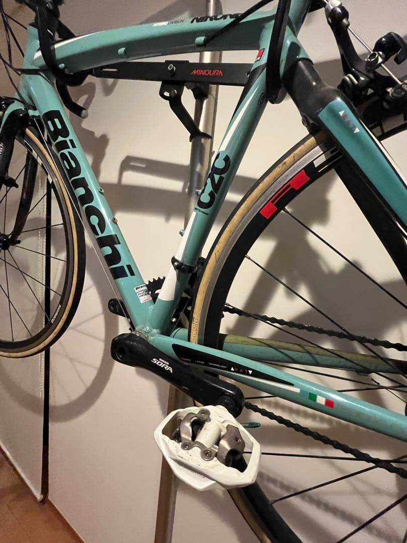 シーザリオ　Bianchi Nirone ロードバイク 水色