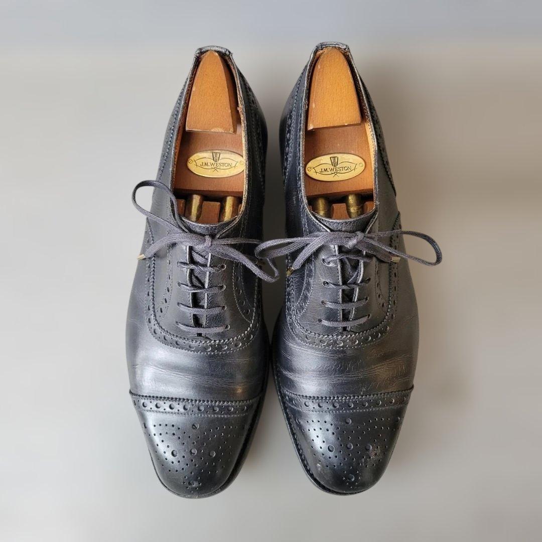 J.M.WESTON セミブローグ メダリオン 310 25cm 5 1/2D