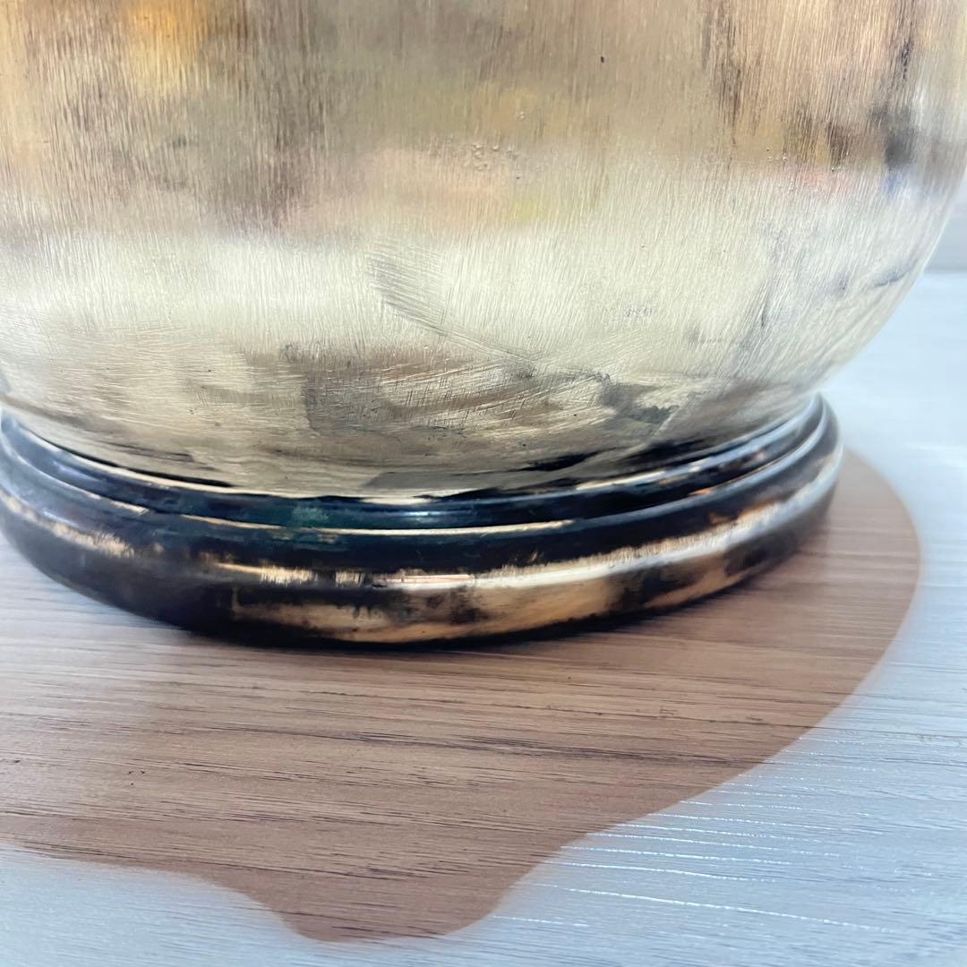 真鍮製火鉢 獅子頭取手