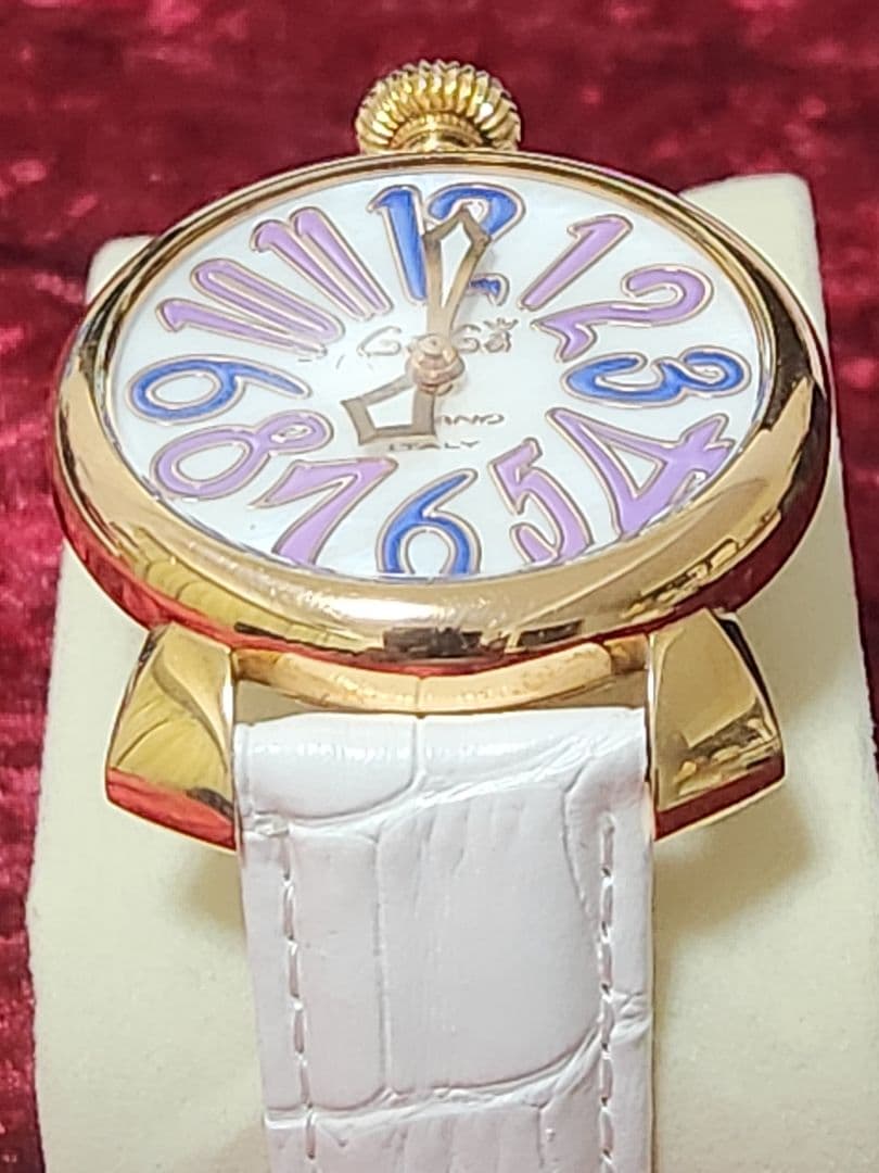 箱付 ガガミラノ マヌアーレ 5021 QZ シェル文字盤 - メルカリ