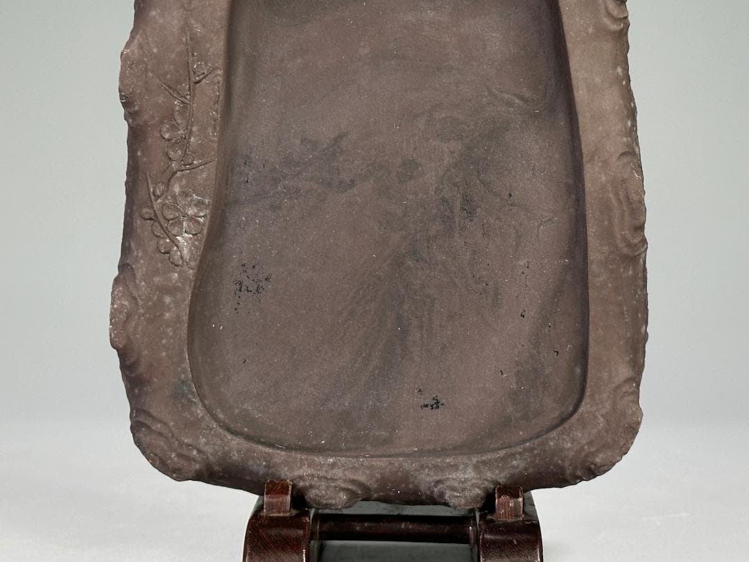 25.10.9-2 書道具 文房具 硯 梅文硯 唐硯