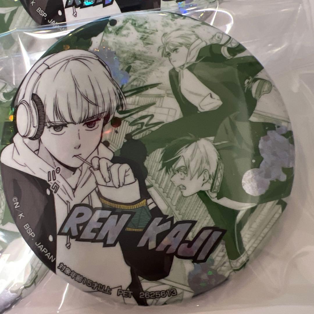 梶蓮 namco限定 75mm箔押し缶バッジ WIND BREAKER