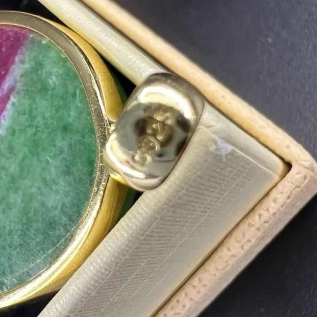 天然無処理大粒ルビーインゾイサイト オーバルペンダントトップS925