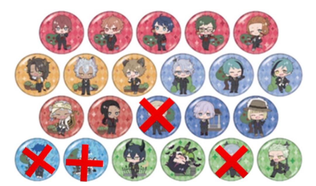 ツイステッドワンダーランド セブンイレブン限定 缶バッジ 19種セット