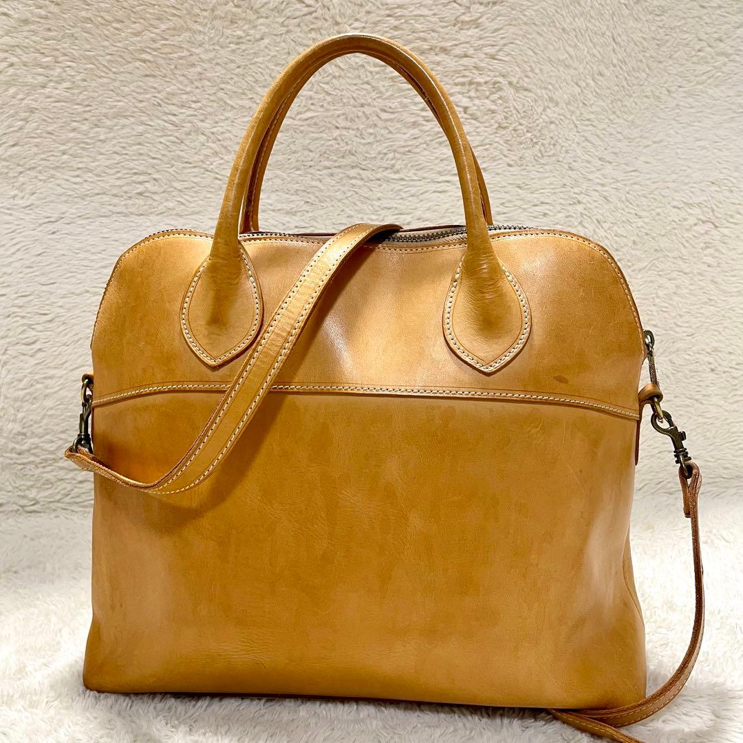 BREE ブリー ヌメ革 2way ハンドバッグ ブリーフケース A4収納可