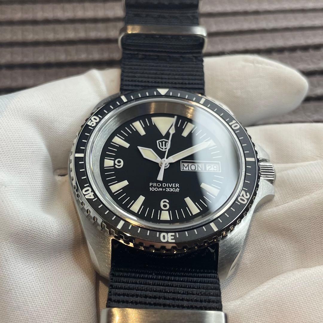 新品 イギリス軍タイプ ダイバー スイスムーブメント ミリタリーウォッチ