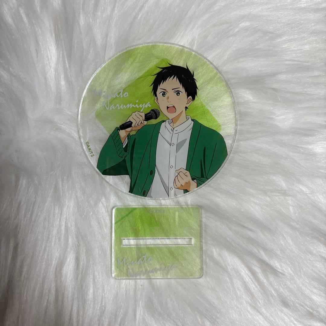 鳴宮湊 ツルネ つながりの一射 まねきねこ 台座付きアクリルコースター