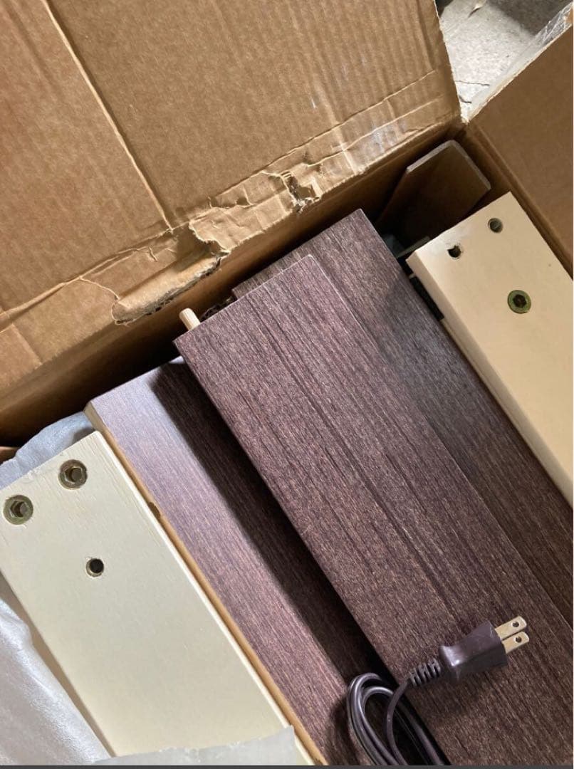 ベッドフレーム棚付き 2口コンセントブックシェルフ付 シングル ウォールナット