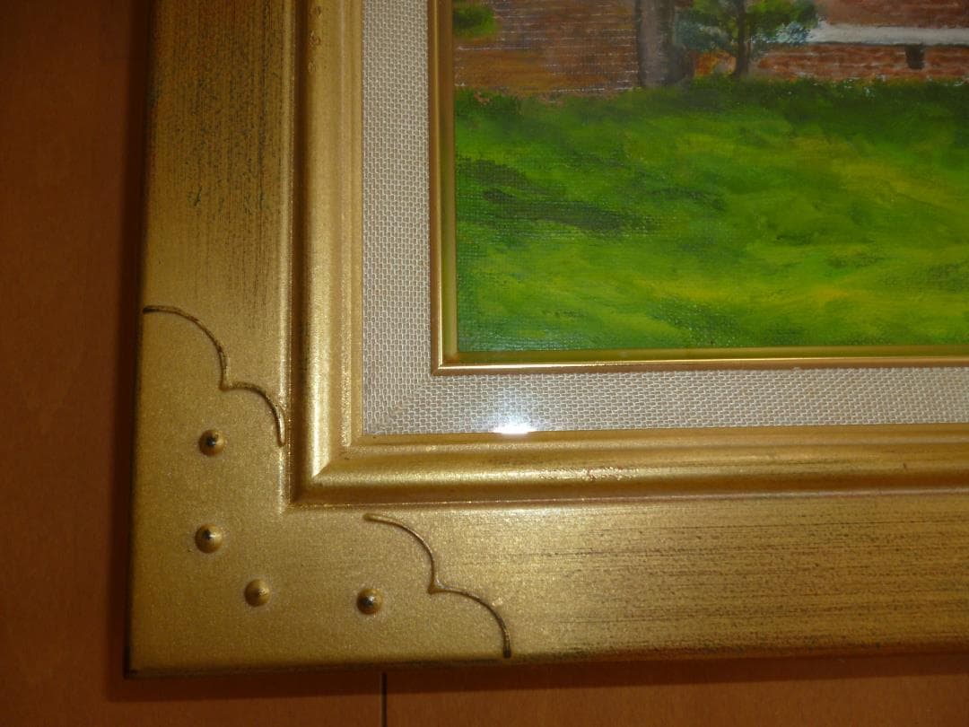 「トラピスチヌ修道院」油絵 原画　肉筆　F10号額付き