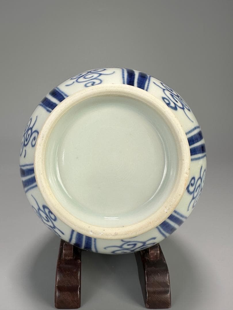 青花鳳凰文花瓶　染付花瓶　花器　華道具　花入　唐物