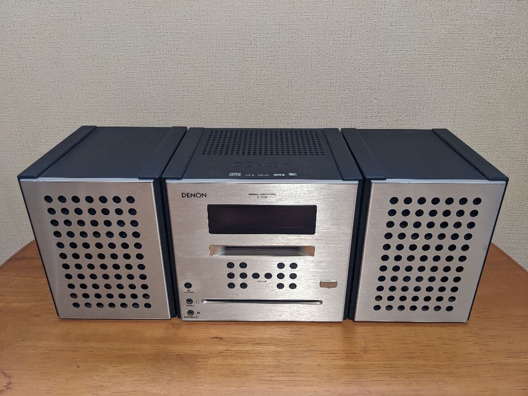 ジャンク】DENON D-C7USB CD/MD一体型ミニコンポ シルバー 【ジャンク