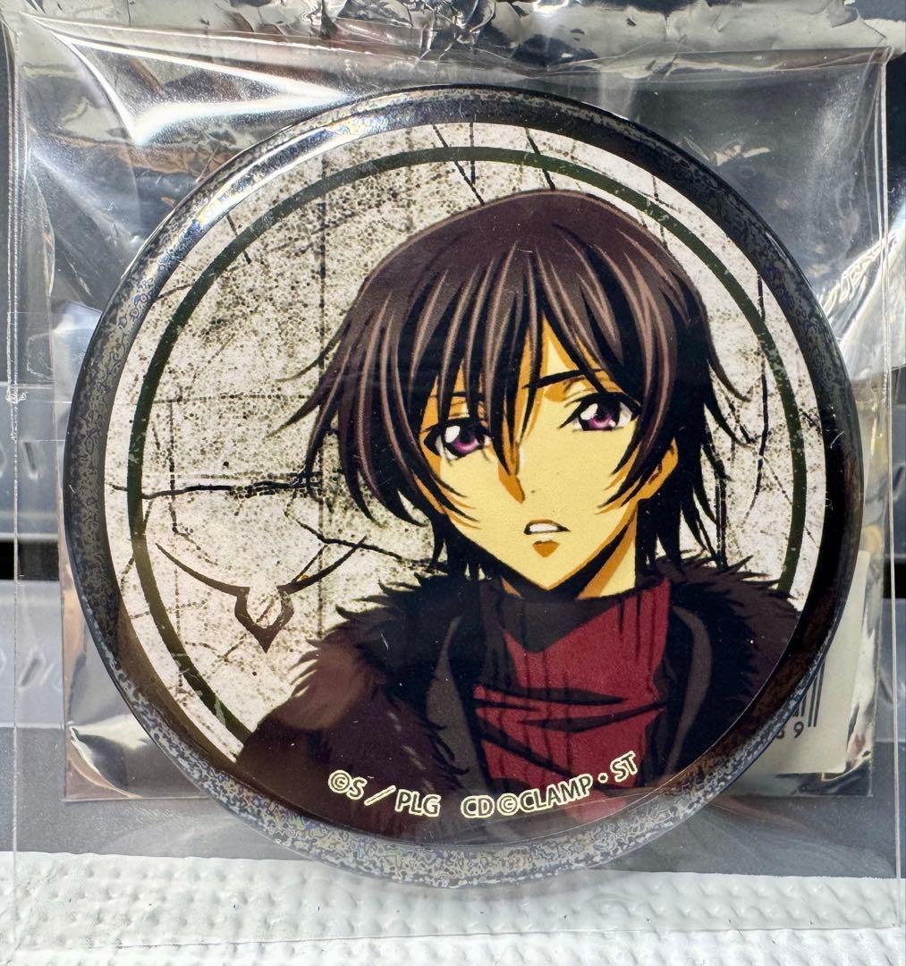 コードギアスホログラ缶バッジルルーシュ複製原画スザク