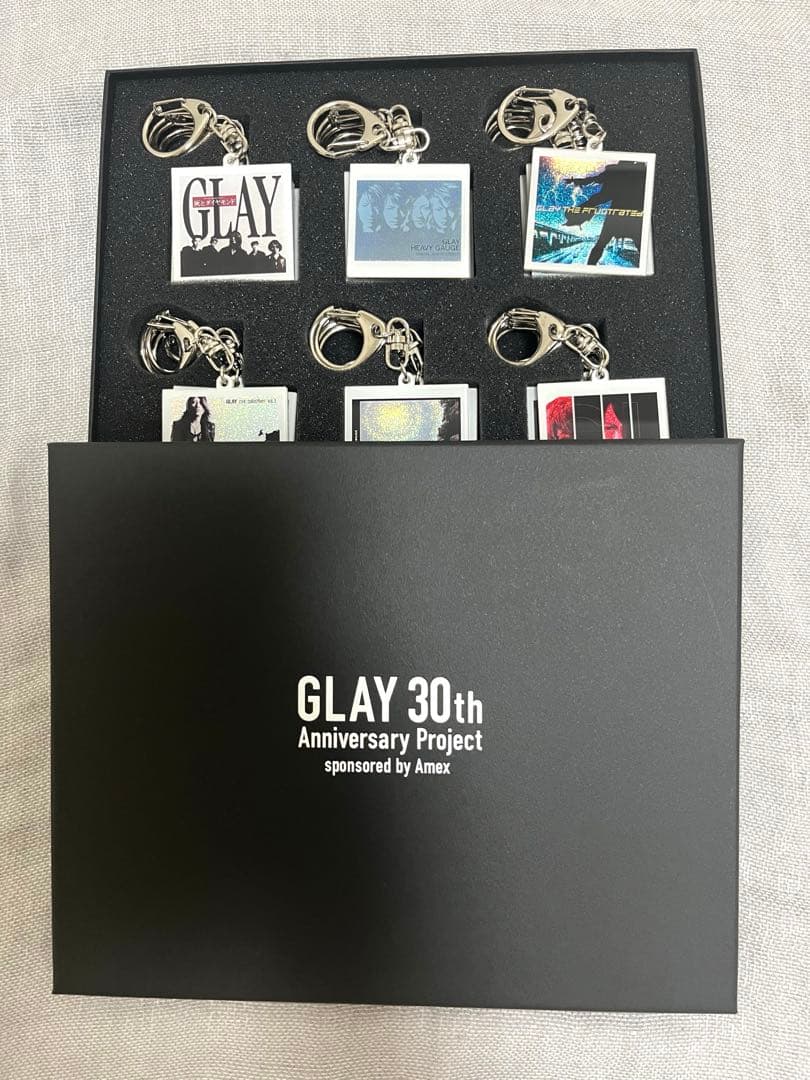 未開封新品】GLAY Amex 特典 アルバムジャケットキーホルダー 全36個
