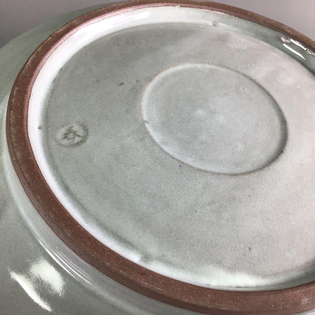 R233 水指 『春永造』『大徳寺 松長剛山 箱書』『彫三島』『平水指』