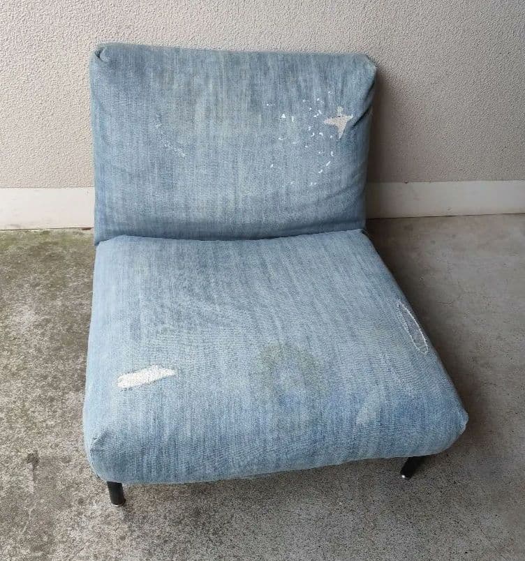 送料込み】ジャーナルスタンダードロデチェア 1Pデニム ソファ【定価7
