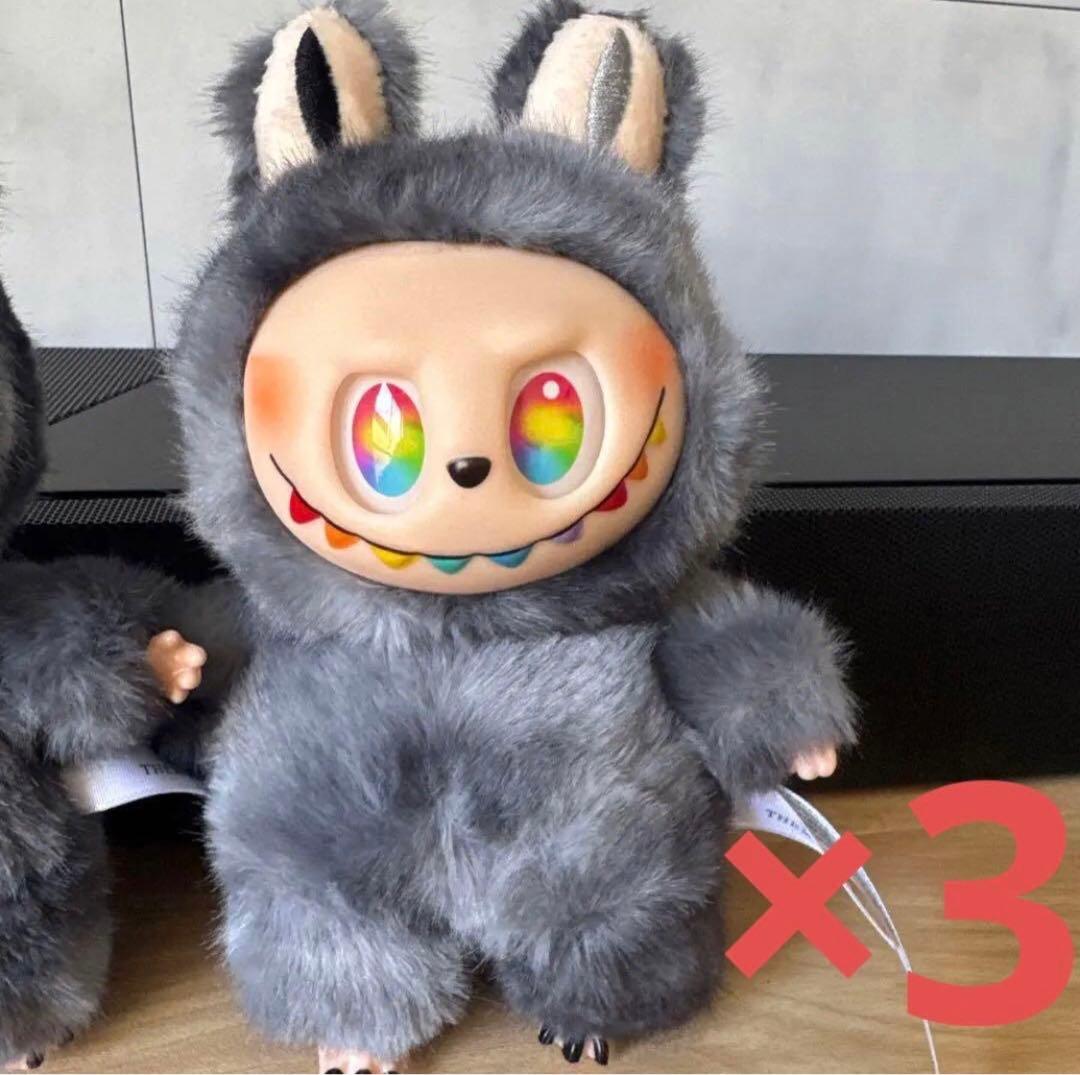 POP MART グレー ぬいぐるみ 3体セット - メルカリ