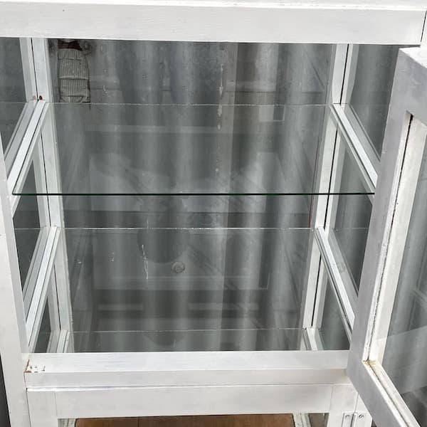 関西限定 送料別 4面ガラスショーケース 飾り棚 ビンテージ家具の通販