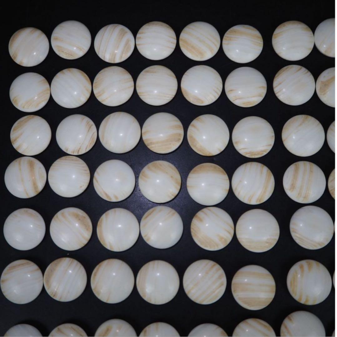 送料無料　日向特産　日向スワブデ蛤碁石31号・碁笥セット　旧家蔵出