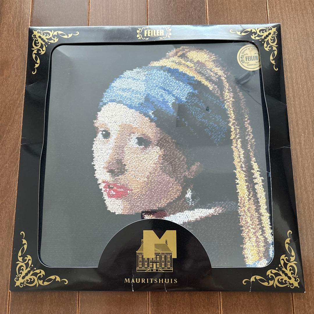 未使用 FEILER フェルメール 真珠の耳飾りの少女 フェイラー 希少 レア