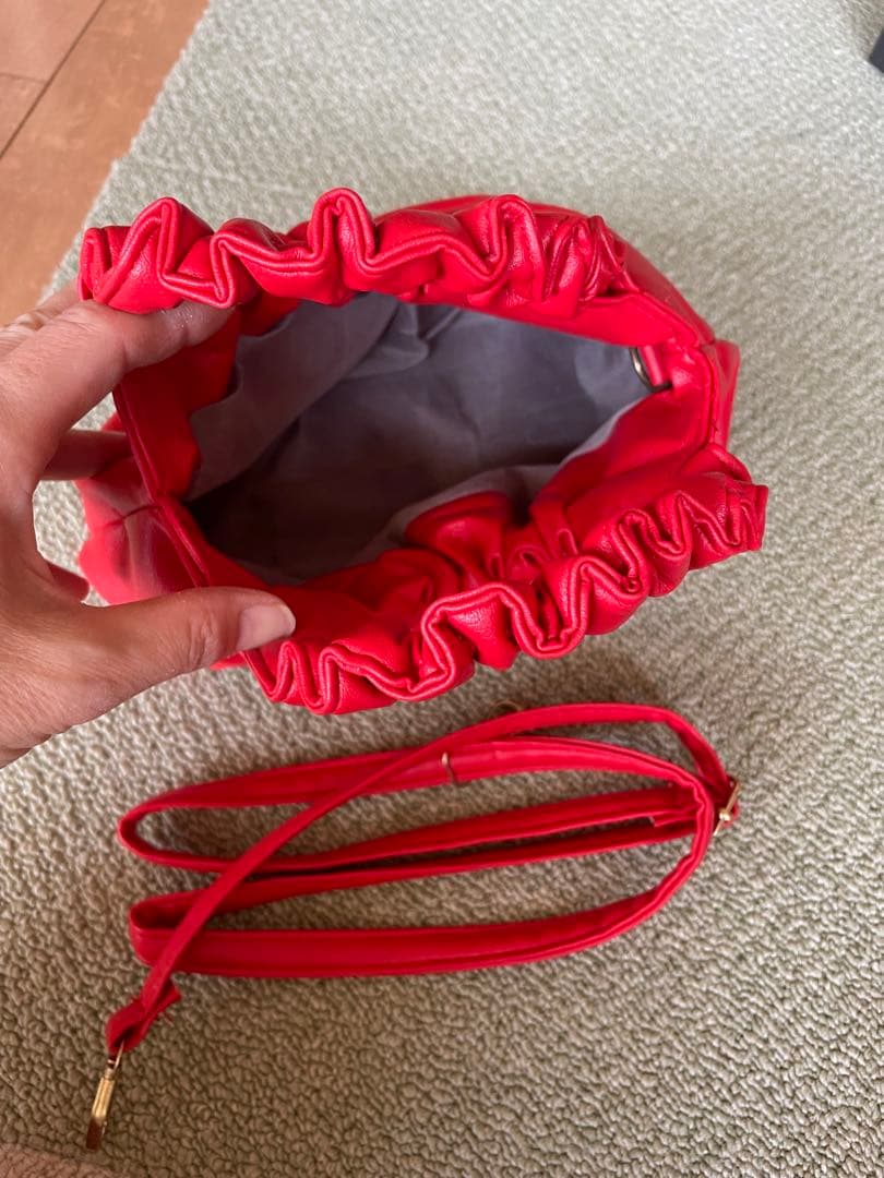 レッド花柄ブーツカバー