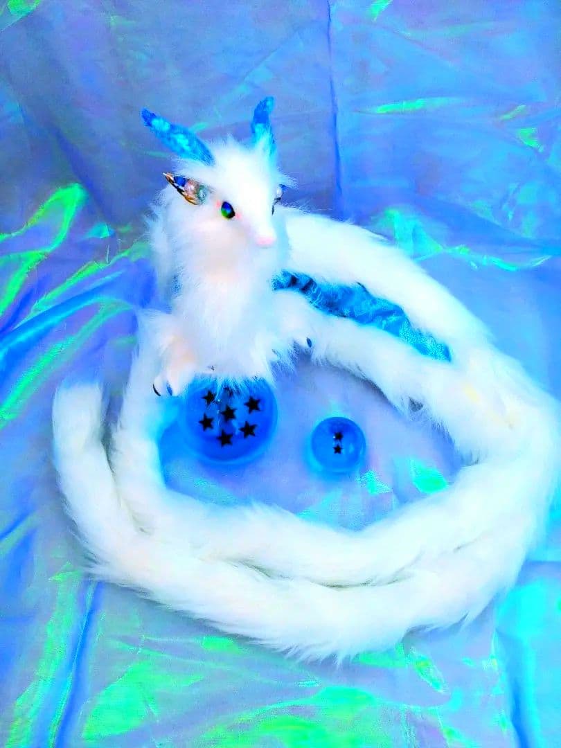 Aurora Dragon アートドール 幻獣 龍 ハンドメイドぬいぐるみ アート