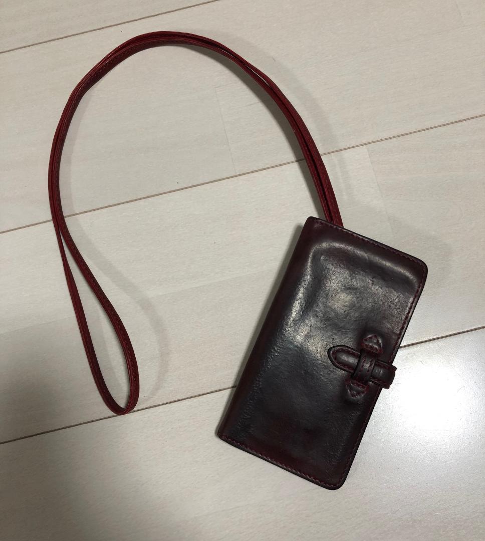 BACKLASH イタリアン ダブルショルダー レザー 携帯ケース