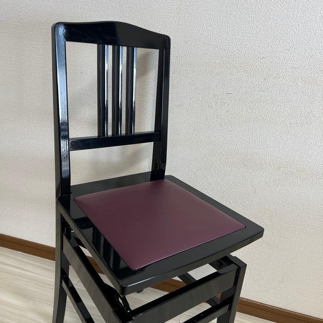 中古極美品】吉澤（Peacock）背付ピアノ椅子(全国送料込み)トムソン椅子