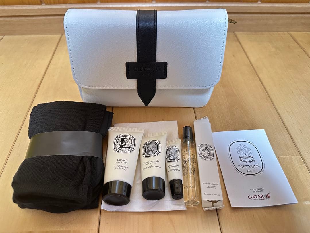 カタール航空 アメニティトラベルポーチ(Diptyqueとのコラボ) - メルカリ