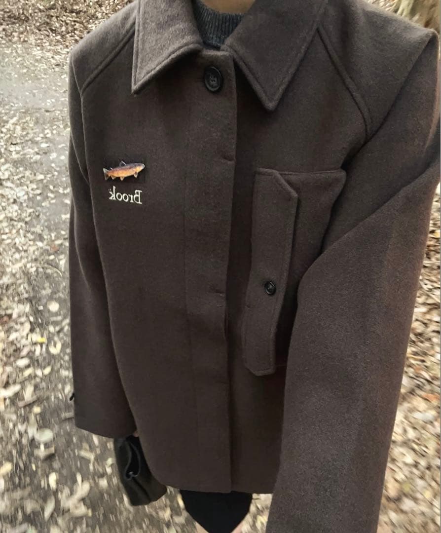 Brook Soutien Collar Coat brown /サ イズ1